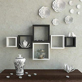 Wooden Wall Shelves in Square Shape 10D x 30W x 30H - Decorlay